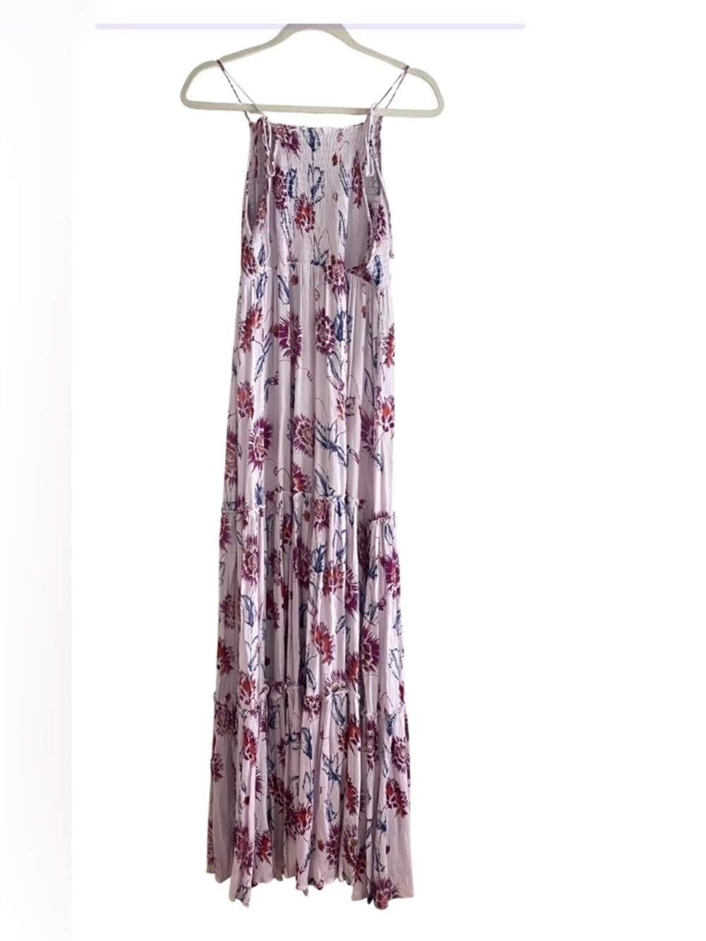 Free People Intimately Garden Party Lavender Boho Floral Maxi Dress Size small - Picture 4 of 5
